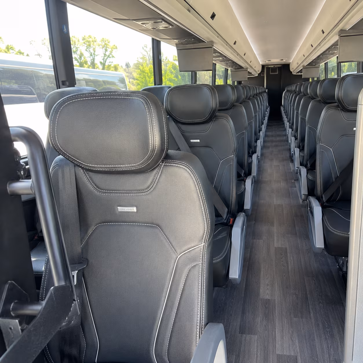 bellingham charter bus interior