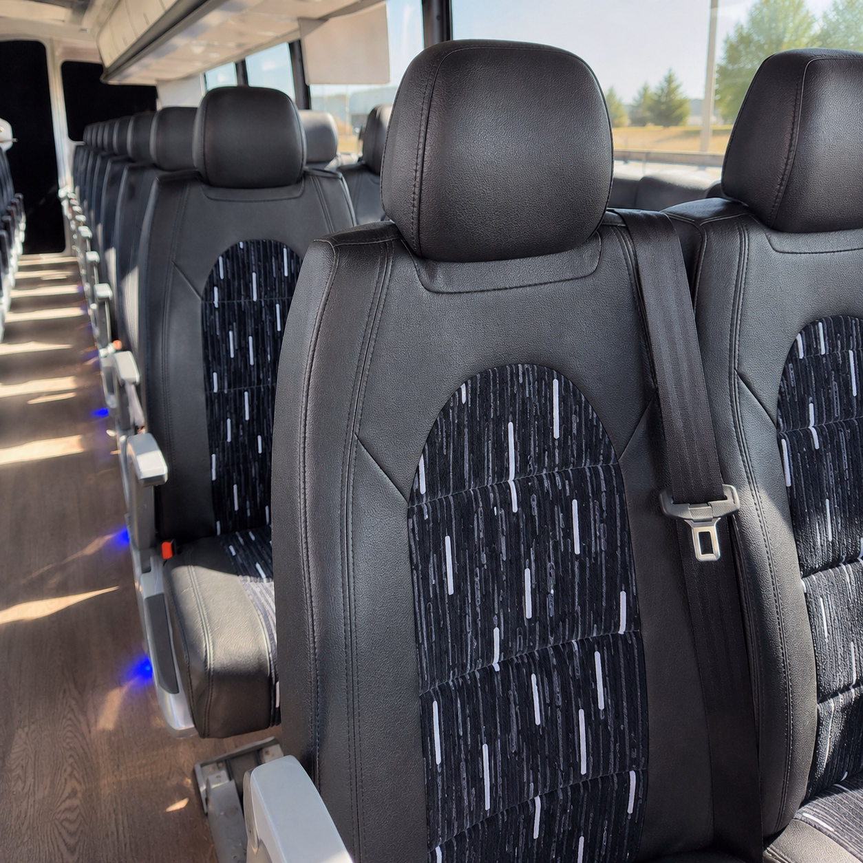 bellingham charter bus services interior